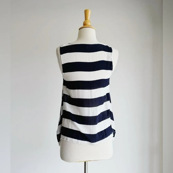SPLENDID | Lightweight Navy Striped Tank | XS - Picture 4 of 5